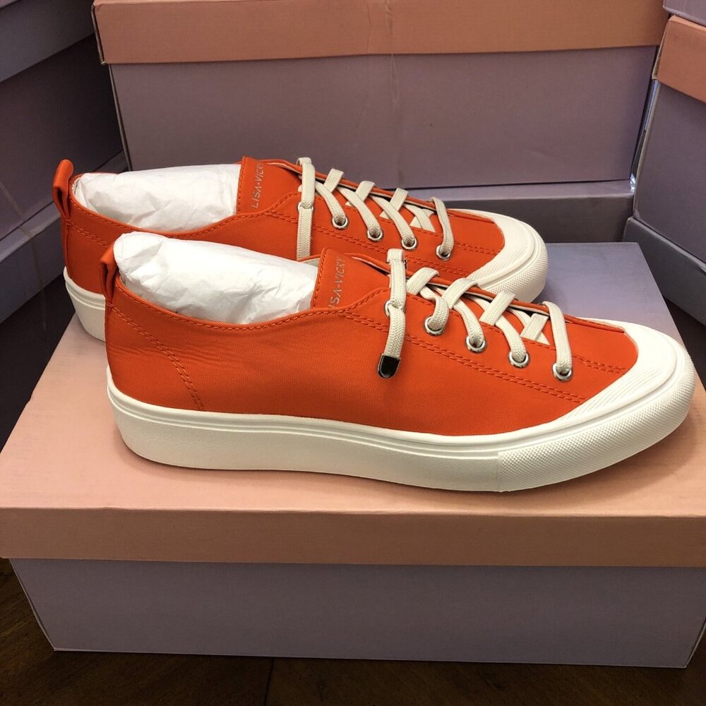 Lisa Vicky GOODNESS -V In Orange Nylon Size 6